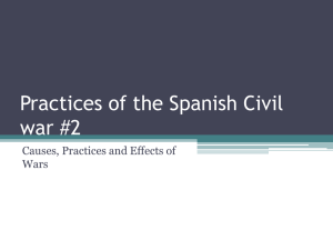 Practices of the Spanish Civil war #2