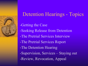 Pretrial Release/Detention