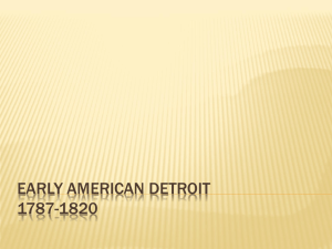 Early American Detroit 1787-1820