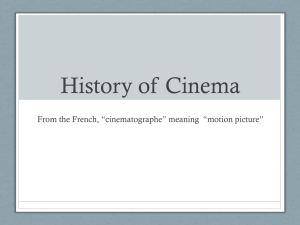 Early Cinema PPT