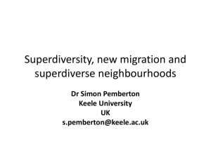 New migration and superdiverse neighbourhoods