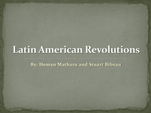 Latin American Revolutions PPT