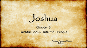 Book of Joshua PowerPoint Chapter 5