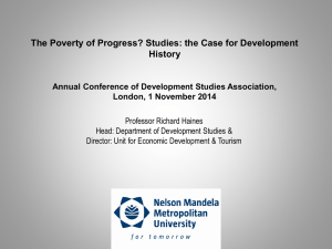 The Poverty of Progress? - Development Studies Association