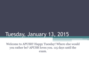 Tuesday, January 13, 2015