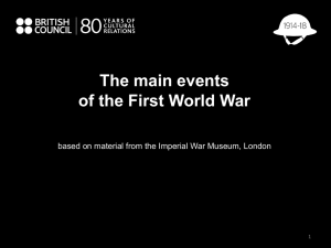 First World War PowerPoint template