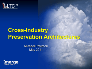 Cross-Industry Preservation Architectures