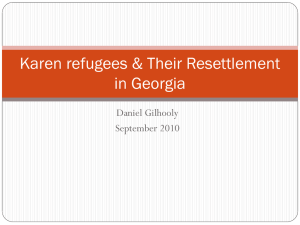 Karen refugees & Their Resettlement in Georgia