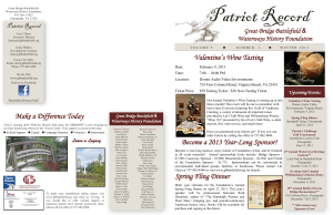 Spring Fling Dinner - Great Bridge Battlefield and Waterways History