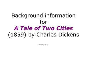 Background information for A Tale of Two Cities by Charles Dickens