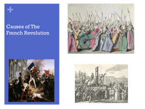 Causes of The French Revolution - Spring Grove Area School District