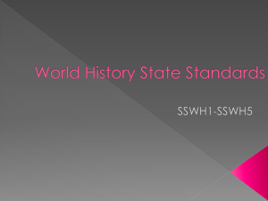 World History State Standards 1-5
