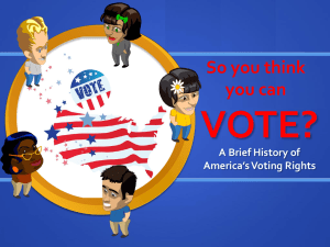 Voting Rights PPT MASTER