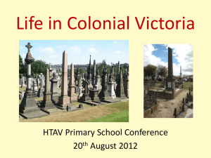 Life in Colonial Victoria