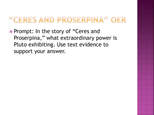 *Ceres and Proserpina* OER