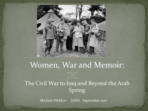 Women, War and Memoir - Journalism and Women Symposium