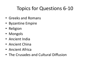Topics for Questions 6-10