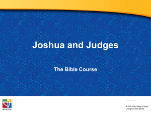 3-PowerPoint Joshua_and_the_Judges