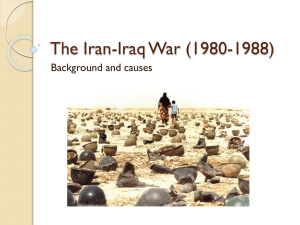 The Iran-Iraq War causes
