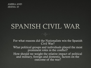 Outcome of the Spanish Civil War - aise