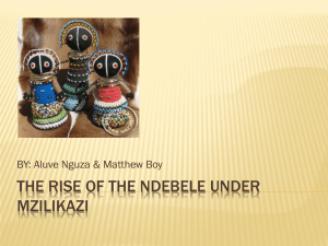 Ndebele - Aluve and Matthew - MerrifieldHistoryHome