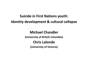 Identity Development and Cultural Collapse: MIchael Chandler