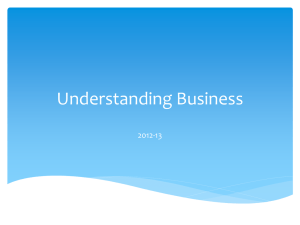 Understanding Business Outcome 1