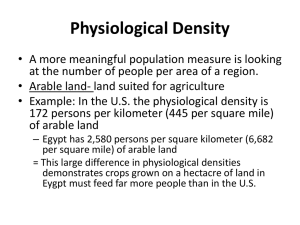 Physiological Density - Point Loma High School