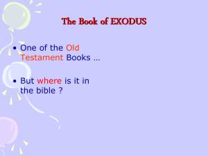 Exodus powerpoint presentatin