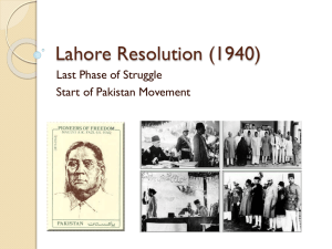 Lahore Resolution (1940)