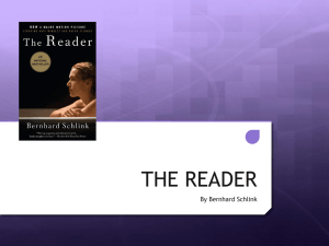 THE READER - YEAR12LANGLIT