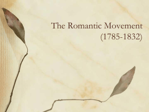 The Romantic Movement (1785