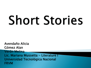 Short Stories analysis (2) - LenguainglesalicenciaturaUTN2011
