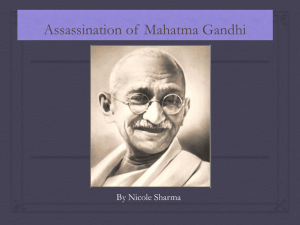 Assassination of Gandhi, mine and Henna