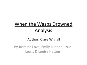 When the Wasps Drowned Analysis - WordPress