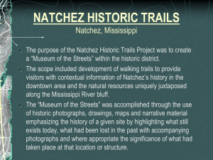 Natchez Historic Trails - Mississippi Chapter ASLA
