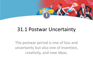 31.1 postwar uncertainty