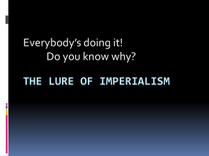 The Lure of Imperialism