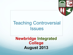 Teaching Controversial Issues (Powerpoint)