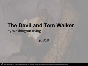 The Devil and Tom Walker by Washington Irving