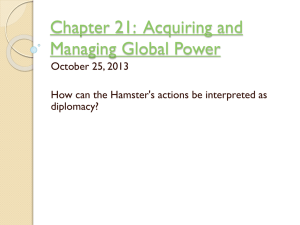 Chapter 21: Acquiring and Managing Global Power
