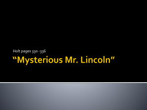 Mysterious Mr. Lincoln