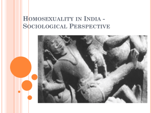 Homosexuality in India – Sociological Perspective