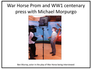 War Horse Prom and WW1