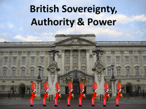 British Sovereignty, Authority & Power