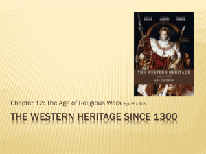 The Western Heritage Since 1300