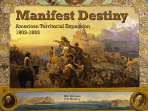 Manifest Destiny - History with Mr. Johnson