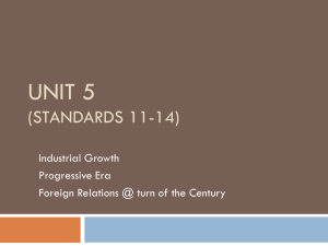 Unit 4 (Standards 12-14) - Mr. Carter`s United States History Class