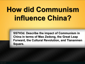 Communism in China - Polk School District