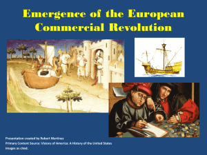Emergence of the European Commercial Revolution